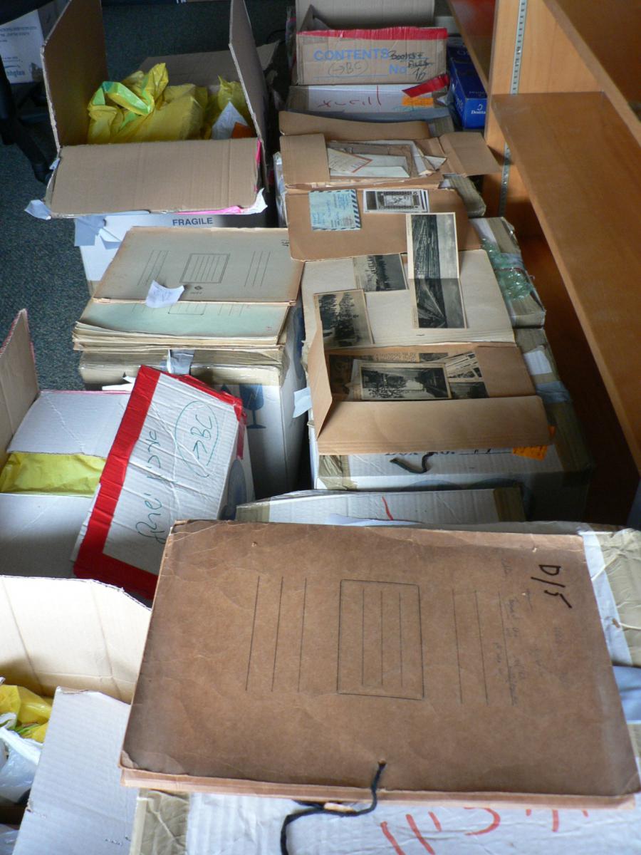 Boxes from the Blumental archive